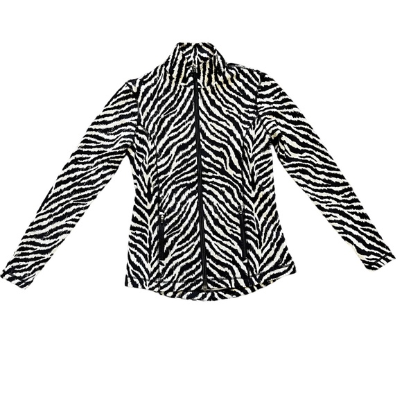 J. McLaughlin Billie Zebra Animal Print Full Zip Jacket, Size XS - Picture 1 of 4
